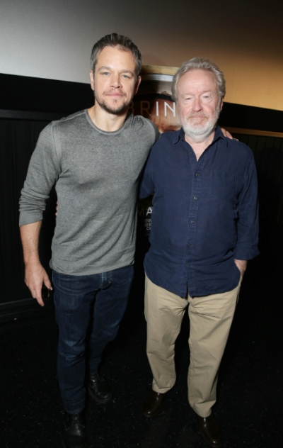 Regisseur Scott mit Matt Damon © Twentieth Century Fox